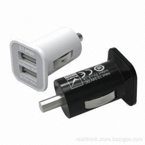 Maximum 3100mA Car Charger for iPhone, iPad and USB Devices